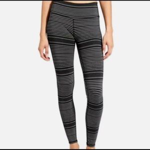 Like New Athleta Black Stripe Pants